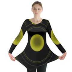 Abstract Futuristic Lights Dream Long Sleeve Tunic 