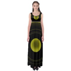 Abstract Futuristic Lights Dream Empire Waist Maxi Dress