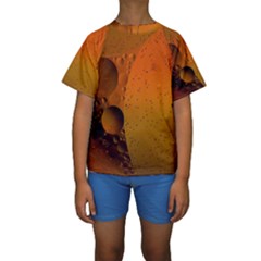 Abstraction Color Closeup The Rays Kids  Short Sleeve Swimwear