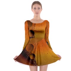 Abstraction Color Closeup The Rays Long Sleeve Skater Dress