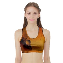 Abstraction Color Closeup The Rays Sports Bra With Border