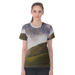 Agriculture Clouds Cropland Women s Cotton Tee