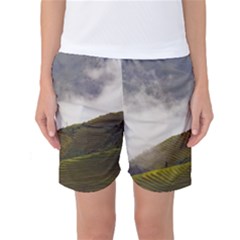 Agriculture Clouds Cropland Women s Basketball Shorts