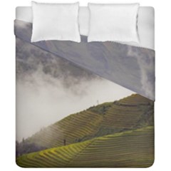 Agriculture Clouds Cropland Duvet Cover Double Side (california King Size)