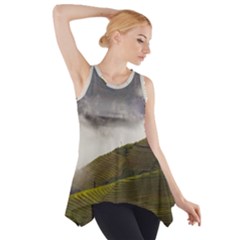 Agriculture Clouds Cropland Side Drop Tank Tunic