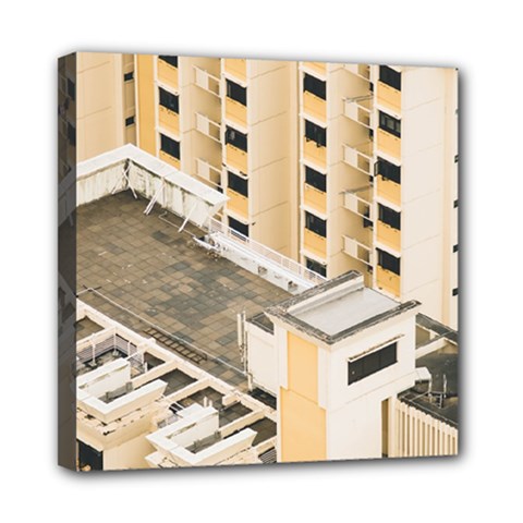 Apartments Architecture Building Mini Canvas 8  X 8  by Amaryn4rt