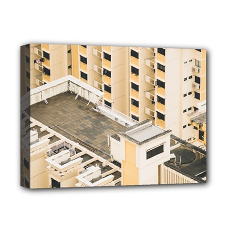 Apartments Architecture Building Deluxe Canvas 16  X 12  