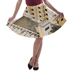 Apartments Architecture Building A-line Skater Skirt