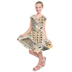 Apartments Architecture Building Kids  Short Sleeve Dress