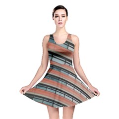 Architecture Building Glass Pattern Reversible Skater Dress by Amaryn4rt