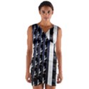 Architecture Building Pattern Wrap Front Bodycon Dress View1