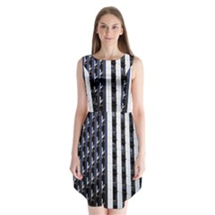 Architecture Building Pattern Sleeveless Chiffon Dress  