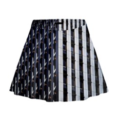 Architecture Building Pattern Mini Flare Skirt