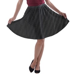 Background Lines Design Texture A-line Skater Skirt