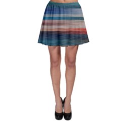 Background Horizontal Lines Skater Skirt