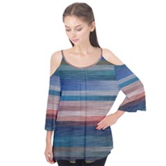 Background Horizontal Lines Flutter Tees