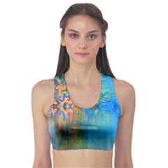 Background Texture Structure Sports Bra