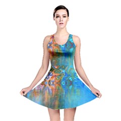 Background Texture Structure Reversible Skater Dress