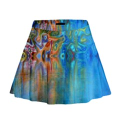 Background Texture Structure Mini Flare Skirt by Amaryn4rt