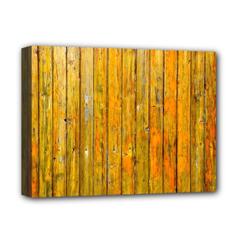 Background Wood Lath Board Fence Deluxe Canvas 16  X 12  