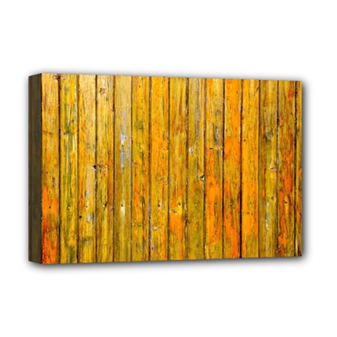 Background Wood Lath Board Fence Deluxe Canvas 18  X 12  