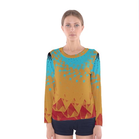 Bluesunfractal Women s Long Sleeve Tee by digitaldivadesigns