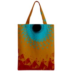 Bluesunfractal Zipper Classic Tote Bag