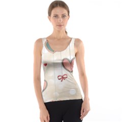 Cute Hearts Tank Top by Brittlevirginclothing