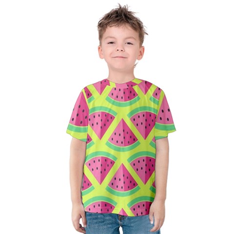 Lovely Watermelon Kids  Cotton Tee by Brittlevirginclothing