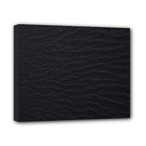 Black Pattern Sand Surface Texture Canvas 10  X 8 