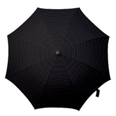 Black Pattern Sand Surface Texture Hook Handle Umbrellas (medium) by Amaryn4rt