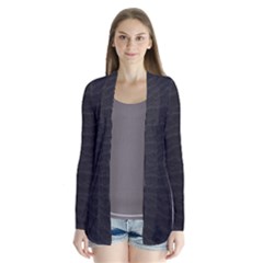 Black Pattern Sand Surface Texture Cardigans by Amaryn4rt