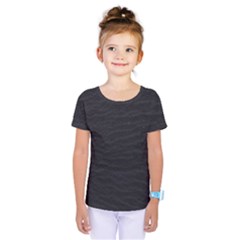 Black Pattern Sand Surface Texture Kids  One Piece Tee