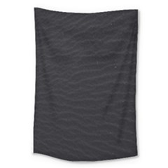 Black Pattern Sand Surface Texture Large Tapestry