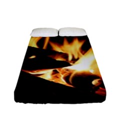 Bonfire Wood Night Hot Flame Heat Fitted Sheet (full/ Double Size)