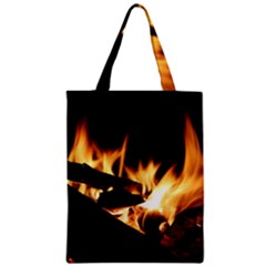 Bonfire Wood Night Hot Flame Heat Zipper Classic Tote Bag by Amaryn4rt