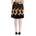 Bonfire Wood Night Hot Flame Heat Pleated Skirt View2