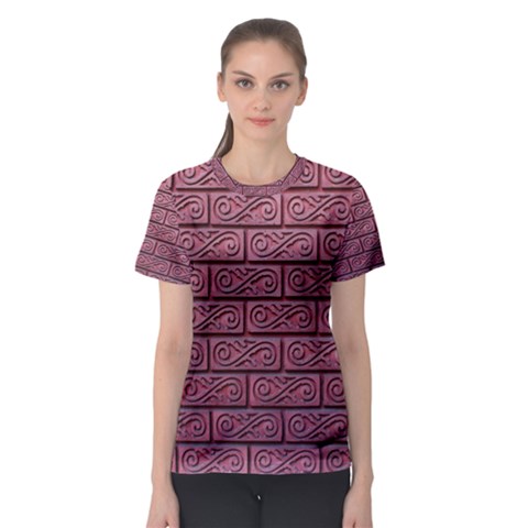 Brick Wall Brick Wall Women s Sport Mesh Tee by Amaryn4rt