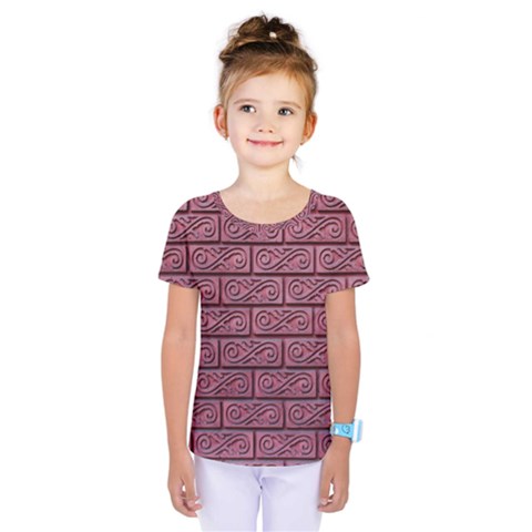 Brick Wall Brick Wall Kids  One Piece Tee by Amaryn4rt