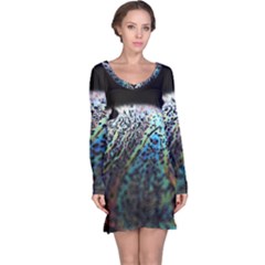 Bubble Iridescent Soap Bubble Long Sleeve Nightdress