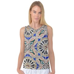 Ceramic Portugal Tiles Wall Women s Basketball Tank Top