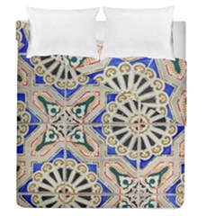 Ceramic Portugal Tiles Wall Duvet Cover Double Side (queen Size)