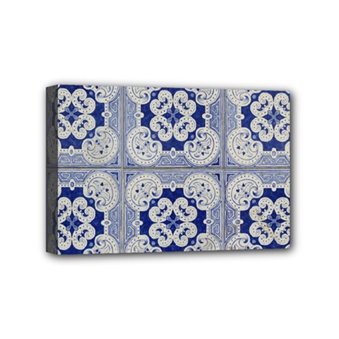 Ceramic Portugal Tiles Wall Mini Canvas 6  X 4  by Amaryn4rt