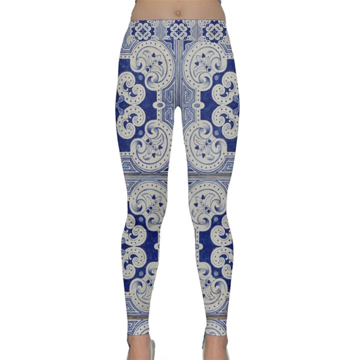 Ceramic Portugal Tiles Wall Classic Yoga Leggings