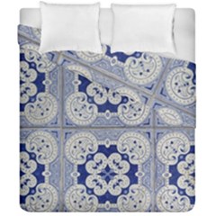 Ceramic Portugal Tiles Wall Duvet Cover Double Side (california King Size)