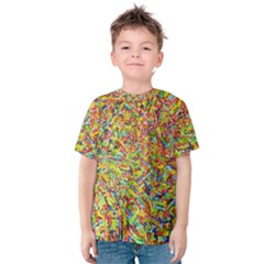 Canvas Acrylic Design Color Kids  Cotton Tee