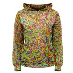 Canvas Acrylic Design Color Women s Pullover Hoodie