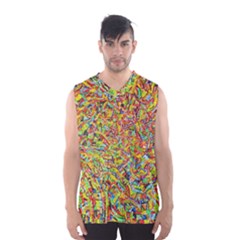 Canvas Acrylic Design Color Men s Basketball Tank Top