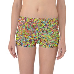 Canvas Acrylic Design Color Boyleg Bikini Bottoms