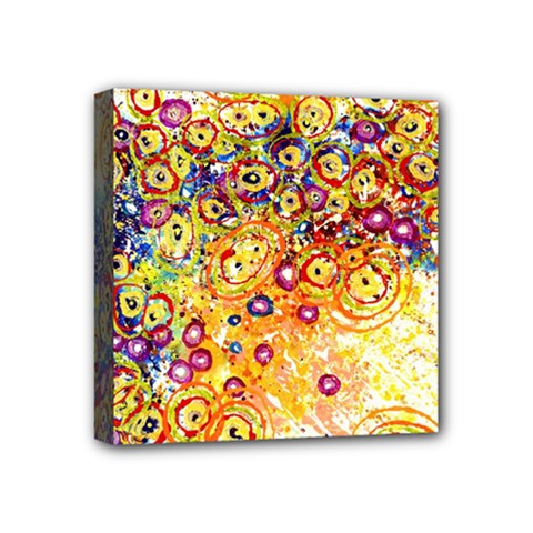 Canvas Acrylic Design Color Mini Canvas 4  X 4 